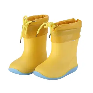 Hot selling wholesale high quality low price kids waterproof eva rain boots