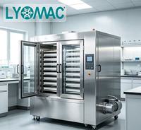 LMF-100-Volledig Automatische Industriële Vacuüm Voedselvriesdroger Lyofilisatiemachine voor Fruit, Zeevruchten en Huisdierenvoeding Productielijn