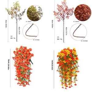 Artificial Flowers Silk Decorative Plants 35cm Outdoor Thanksgiving Home Decor UV Resistant - Product Image 3