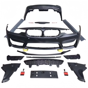 Kit carrosserie complet de haute qualité pour pare-chocs avant et arrière, amélioration pour BMW Série 3 F30 F35 vers M3 F80, ajustement parfait, remplacement direct - Product Image 2