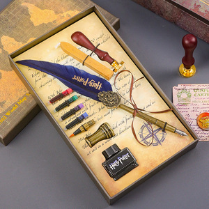 Kit de Caligrafía de Arte Antiguo, Sello de Cera Metálico y Pluma con Tinta para Escritura a Mano y Caligrafía - Product Image 5