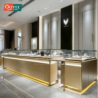 Vitrine à bijoux professionnelle pour aéroport, en acier inoxydable, verrouillable, pour magasin de détail, vente de bijoux au sol