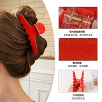 Nouvel Arrivage : Pince à Cheveux Coréenne Simple Couleur Bonbon, Type Requin, pour Chignon, avec Logo Personnalisé, Accessoire pour Cheveux pour Femmes