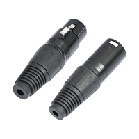 Connecteur audio XLR 3P mâle/femelle à prix d'usine, prise Cannon pour système de sonorisation, accessoires audio