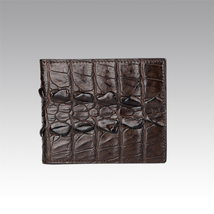 <span class=keywords><strong>Portafoglio</strong></span> Bifold Corto da Uomo Personalizzato Classico di Lusso in Vera Pelle di <span class=keywords><strong>Coccodrillo</strong></span> con Fessure per Carte d'Identità Idea Regalo - Product Image 5