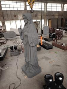 В натуральную величину резное кладбище Индийский Черный Гранитный Камень Статуя Иисуса цены на продажу - Product Image 4