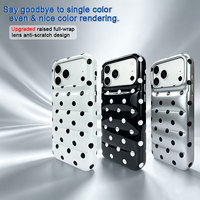 Nouvelle Arrivée Hiver Automne Housse Matelassée Anti-Traces de Doigts Brillante 3D à Pois Élégante pour iPhone 18 17 15 16 Pro Max
