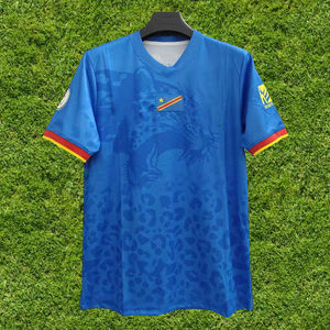 Seragam Sepak Bola Kandang Piala Dunia Kongo 2026 Grosir Kaos Jersey Sepak Bola Kustom Berkualitas Tinggi Pakaian Olahraga Pria - Product Image 2