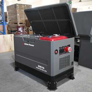 เครื่องกำเนิดไฟฟ้า 30KVA 4 สูบ ใช้ได้สองระบบ (น้ำมันเบนซิน/ก๊าซธรรมชาติ) แบบเก็บเสียง โครงเหล็กแข็งแรงทนทาน ขายส่ง - Product Image 1