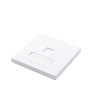 MT-5901 86タイプ1 2ポートネットワーク壁ソケットフェイスプレート<span class=keywords><strong>Rj45</strong></span>ネットワークキーストーンジャック耐久性のあるプラスチック製 - Product Image 1