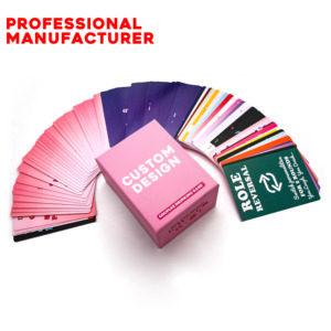 Impression de haute qualité fête personnalisée jouant <span class=keywords><strong>en</strong></span> famille adultes vous buvant rire vous buvez <span class=keywords><strong>Couple</strong></span> jeu de cartes avec boîte - Product Image 2