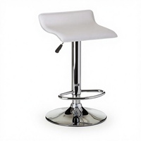 Tabourets de bar pivotants modernes en cuir PU avec dossier réglable et hauteur ajustable pour usage commercial en restaurant (vente en gros)
