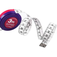 Mètre ruban rétractable automatique de 3 m, règle de couture en pouces, accessoire pour machine à coudre