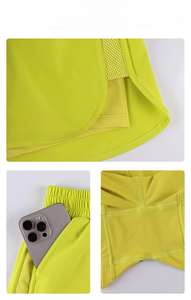 Short de sport taille haute respirant et ample à séchage rapide pour course à pied, fitness, yoga, gym, avec cordon de serrage, vente en gros - Product Image 5