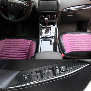 マツダ3 Mazda3 2008 2009 2010 2011 2012 2013用 車内アクセサリー センターコントロールギアパネル ステアリングホイールキット 改造 - Product Image 3