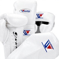 Ensemble de gants de boxe personnalisés en cuir orange avec protège-tête et protège-gland respirants pour adultes
