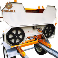 Scierie à bande horizontale portable diesel et électrique avec remorque