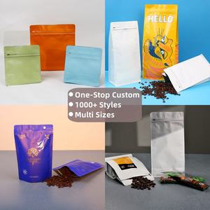 Bolsa de café con válvula de desgasificación multiusos 100G 250G 500G 1KG respetuosa con el medio ambiente al por mayor, bolsas de café al por menor de <span class=keywords><strong>supermercado</strong></span> - Product Image 2