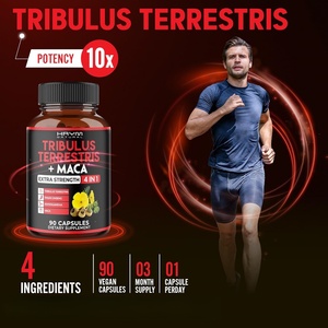 고급 트리불루스 테레스트리스 캡슐 4-in-1 혼합 포뮬러 인도 인삼 마카 에너지 공급 및 긍정적 감정 지원 성인용 - Product Image 2