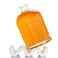 Grand flacon diffuseur de parfum en verre transparent de luxe de 1000 ml en stock avec bouchon