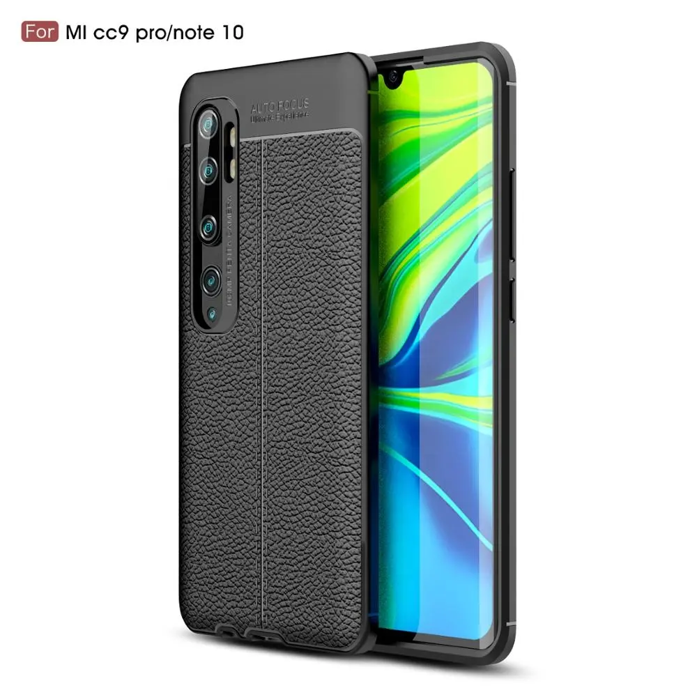 Mode 2 in 1 Tpu Pu Lederen Beschermende Telefoon Custom Gsm Case Voor Xiaomi CC9/Note 10