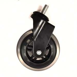 Roulettes de chaise de bureau à roulement pivotant en promotion, 3/4 pouces, en PU/PVC, capacité de charge 15 kg, roue universelle à quatre points de contact - Product Image 3