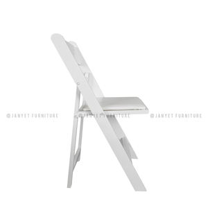 <span class=keywords><strong>Location</strong></span> de banquets de <span class=keywords><strong>mariage</strong></span> en vogue Chaises pliantes de jardin blanches à Wimbledon pour événements - Product Image 3