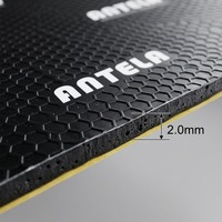 Feuille insonorisante en butyl de 2 mm 50x80 cm, tapis d'amortissement en aluminium, accessoires intérieurs de voiture, auto-adhésif, isolation thermique