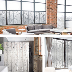 Carta da parati trasparente smerigliata della pellicola della Privacy <span class=keywords><strong>per</strong></span> le finestre Film decorativo della finestra adesivo di vetro autoadesivo della finestra carta da parati - Product Image 6