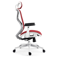 Fauteuil de bureau exécutif moderne à dossier haut en maille, avec accoudoirs réglables, pivotant et mobile, cadre en acier inoxydable, garantie 5 ans, revêtement en tissu