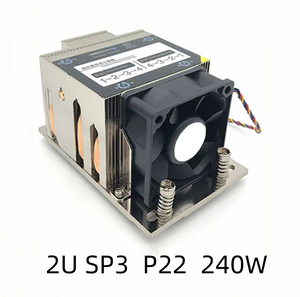 โปรโมชั่นร้อนแรง ฮีทซิงค์ซีพียูเซิร์ฟเวอร์ 2U สำหรับ EPYC 7001/7002/7003/9004 SP3/SP5/LGA2011  4/5 ฮีทไปป์ ครีบอะลูมิเนียมและฐานทองแดง - Product Image 5