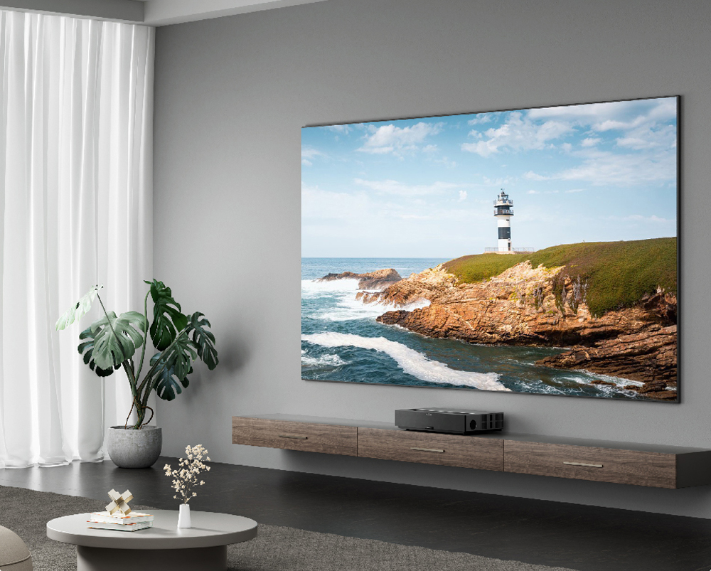 Máy Chiếu Laser Formovie T1 4K UHD Phiên Bản Toàn Cầu 2800 ANSI Lumens Android 11.0 TV Beamer Wifi 6.0 Rạp Hát Tại Nhà