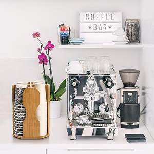 Dispenser di tazza di carta monouso per il controsoffitto di bambù tazza di <span class=keywords><strong>caffè</strong></span> e coperchio porta portaoggetti - Product Image 5