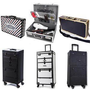 Barbier professionnel voyage étui <span class=keywords><strong>de</strong></span> transport peigne tondeuse organisateur boîte à outils roulant Salon étui <span class=keywords><strong>valise</strong></span> <span class=keywords><strong>coiffure</strong></span> étui sur roues - Product Image 1