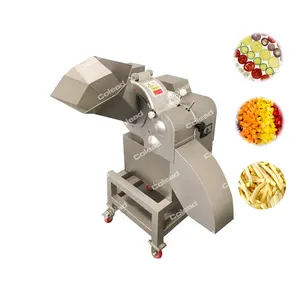 Endüstriyel sebze doğrama makinesi sebze meyve zencefil patates havuç dicing dilimleme küp kesme makinesi