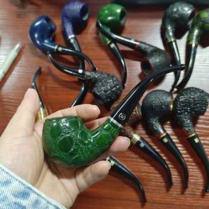 XIAOXIONG usine directe pomme série tabac tuyaux expédition rapide à la main <span class=keywords><strong>Bruyer</strong></span> fumer tuyau 14 couleurs Portable bruyère fumer - Product Image 2