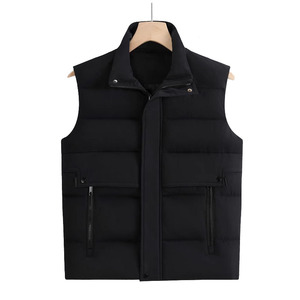 Chaqueta sin mangas para exteriores acolchada Unisex con logotipo personalizado, <span class=keywords><strong>chaleco</strong></span> <span class=keywords><strong>acolchado</strong></span> brillante para <span class=keywords><strong>hombre</strong></span>, abrigo de invierno para <span class=keywords><strong>hombre</strong></span> - Product Image 3
