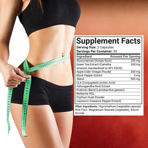 Pravite Label ODM Fat Burner Capsules Herbal <b>Supplement</b> Promote Curb Appetite Function and Support Weight Loss Healthy - Product Image 2