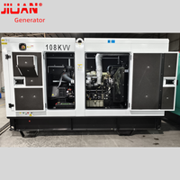 Guangzhou pour Perkins 108KW 135KVA Type silencieux Diesel refroidi à l'eau générateur électrique ATS Option courant continu usine directe