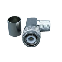 Connecteur coaxial TNC mâle à angle droit étanche 50 ohms pour câble LMR400