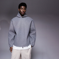 Sweat à capuche classique personnalisé pour homme, en coton épais, coupe régulière, sportif, décontracté, automne, minimaliste, brodé