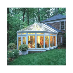 10 years warranty Supplier Solarium Enclosed Porch Conservatory Greenhouse 4 Seasons Winter Garden Aluminum Sunroom