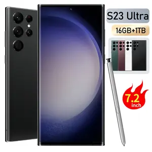 2023 yeni 5G cep telefonu S23 Ultra Unlocked 5G telefon 7.2 inç 16Gb + 1Tb Android Smartphone 3G 4G cep telefonları