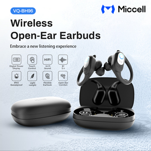 Miccell Nouveaux écouteurs sans fil TWS pour 5.4 Sports Gaming Ear-clip Affichage numérique IPX5 Contrôle tactile étanche - Product Image 2