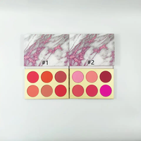Private Label High Pigment Blush végétalien sans cruauté aux animaux Palette de fard à joues bronzante imperméable