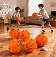 Mini ballon de sport d'intérieur, jouet souple à rebond, entraînement pour les jeunes enfants, jeu, impression de logo personnalisé, approvisionnement en vrac OEM, basketball silencieux