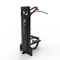 Máquina de Ejercicios Multifuncional de Alta Calidad para Fuerza y Espalda, Máquina de Remo de Alta y Baja Resistencia con Carga de Placas de Acero para Fitness