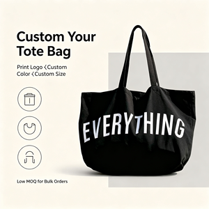 Extra Large Organic Canvas Tote Bag Zipper Closure <b>Oversized</b> Capacity Weekend Party Gym Reusable Shopping <b>Handbag</b> - Product Image 4