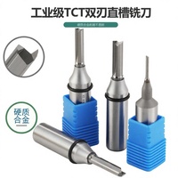 Fraise à dégrossir et à tailler en carbure à double tranchant et à rainures droites Inspur TCT pour routeur CNC - Origine Chine Inspur A1