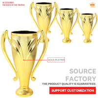 Accessoires de trophée en plastique doré au design personnalisé Corps de trophée Pièces de trophée magnifiques